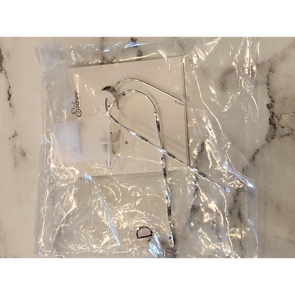 Sterling Silver Twisted Drop Threader Earrings For Women - Picture 2 of 5